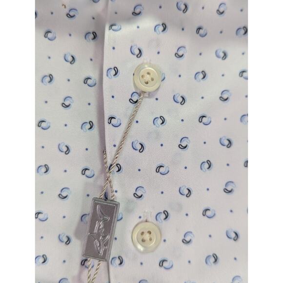 Greg Norman ML75 Play Drive Golf Polo River Drive White Size Medium NWT - Picture 5 of 9